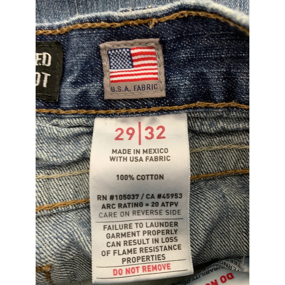 Ariat FR M4 Jeans Mens 29x32 Blue Relaxed Boot Flame Resistant Workwear Denim - Picture 5 of 11
